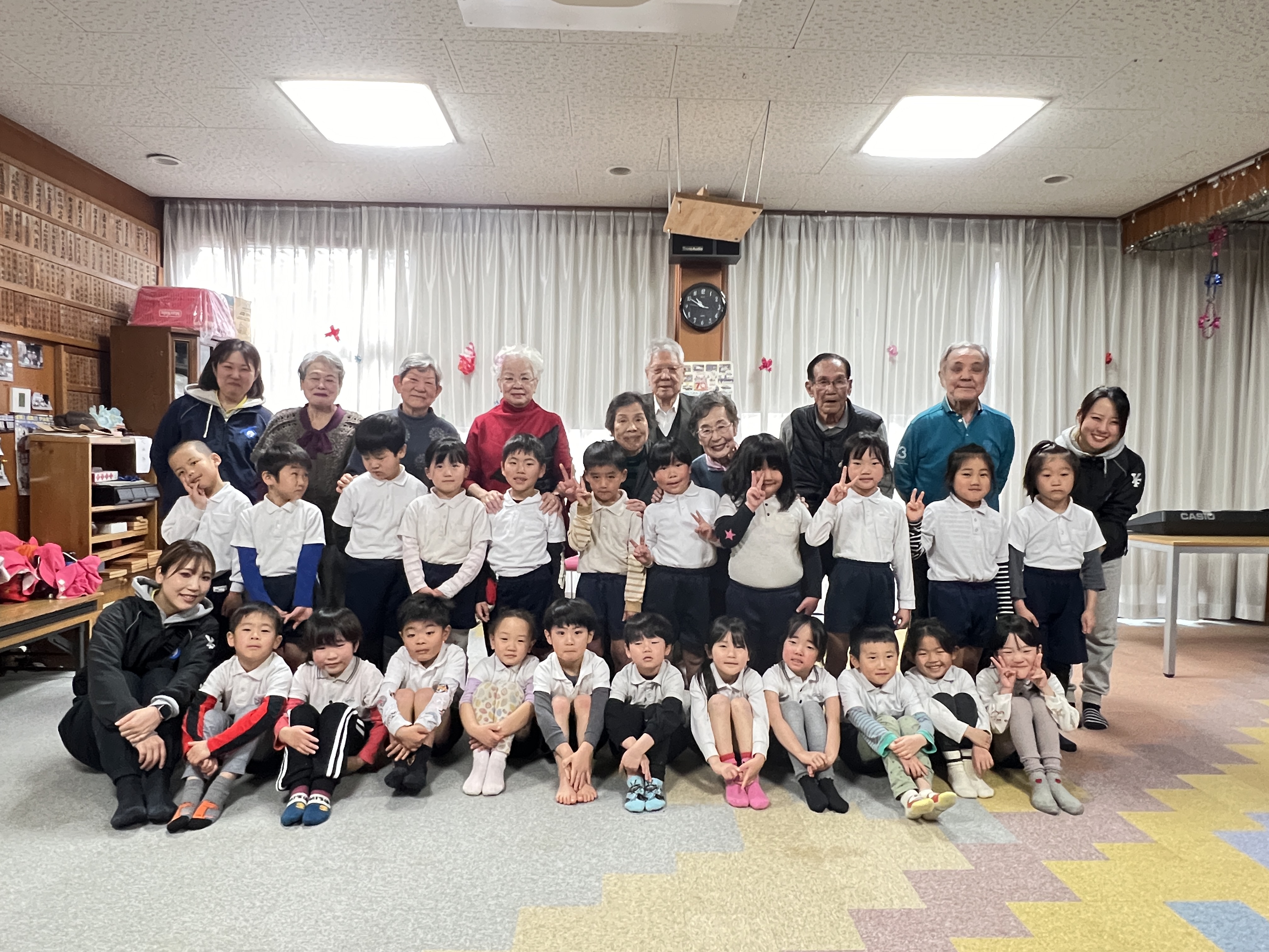 ひな祭り交流（松原カリーノ保育園）