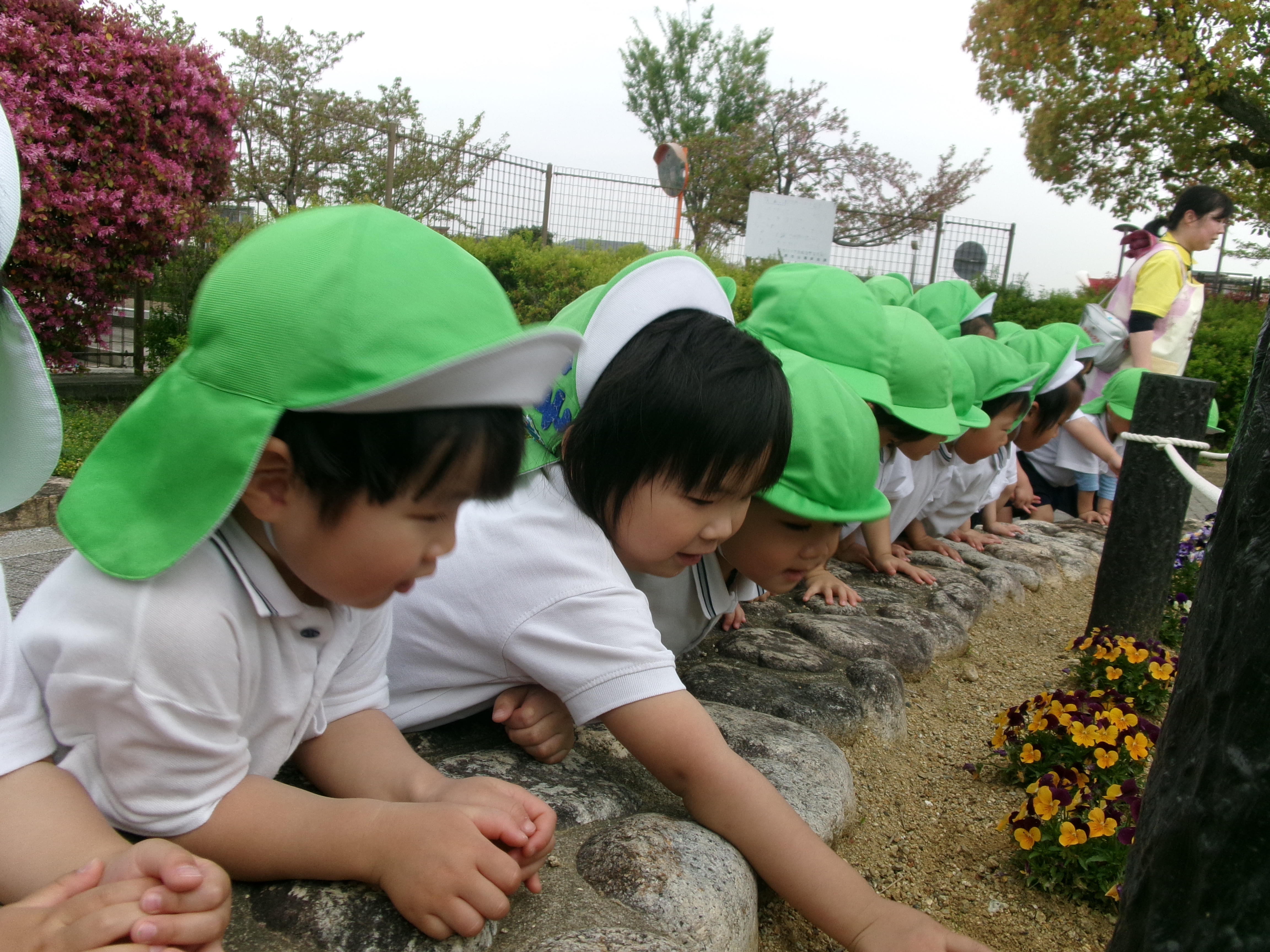 3歳児　春の遠足　（松原カリーノ保育園）