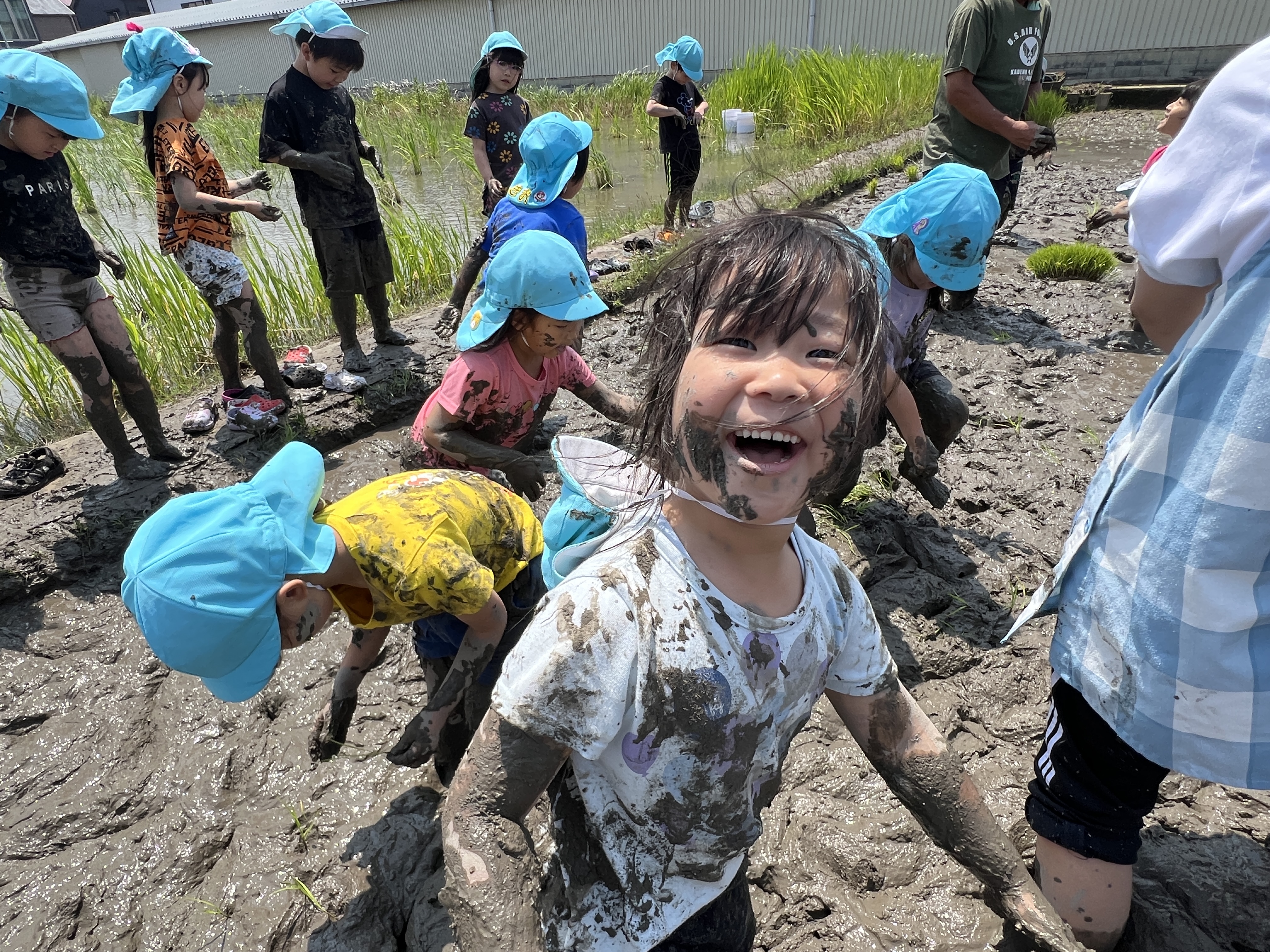 田植え（松原カリーノ保育園）