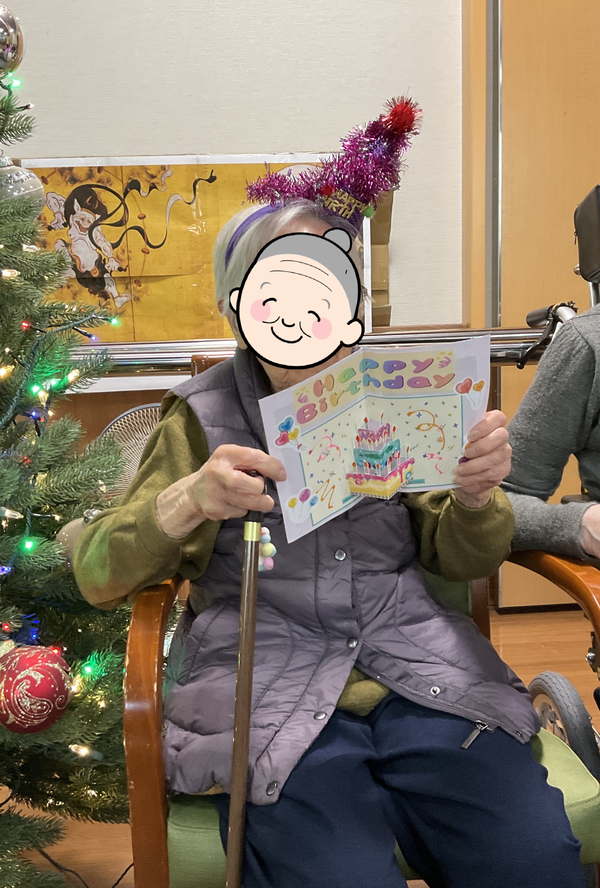 １２月のお誕生日会を開催しました（介護付有料老人ホームゆたか）