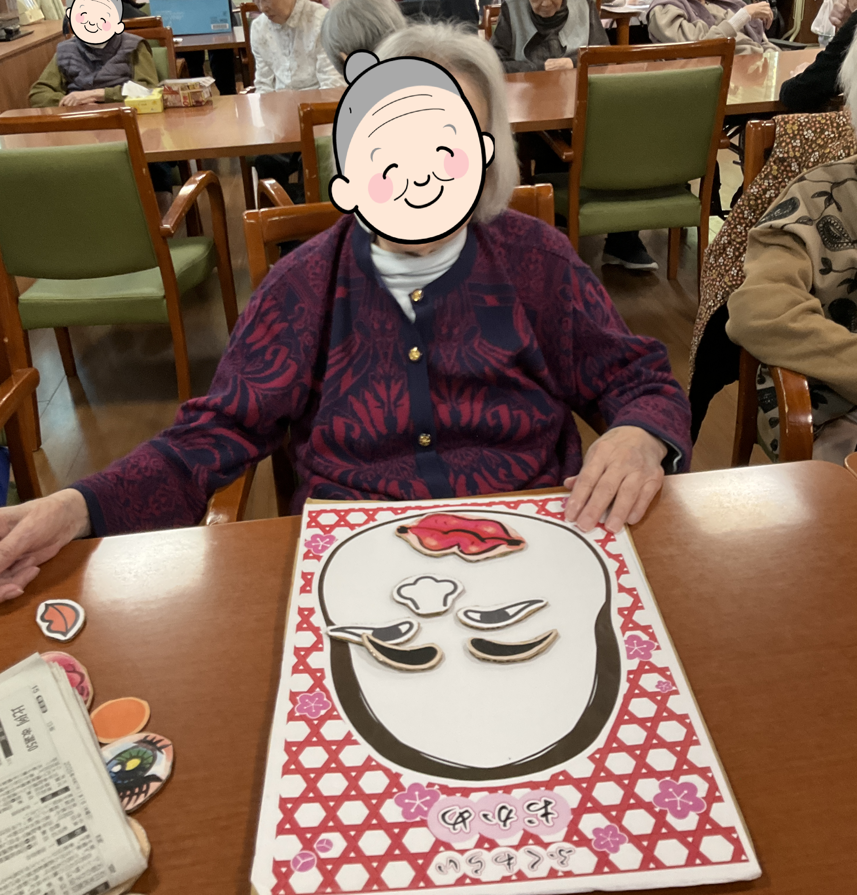 正月遊びを行いました。（介護付有料老人ホームゆたか）