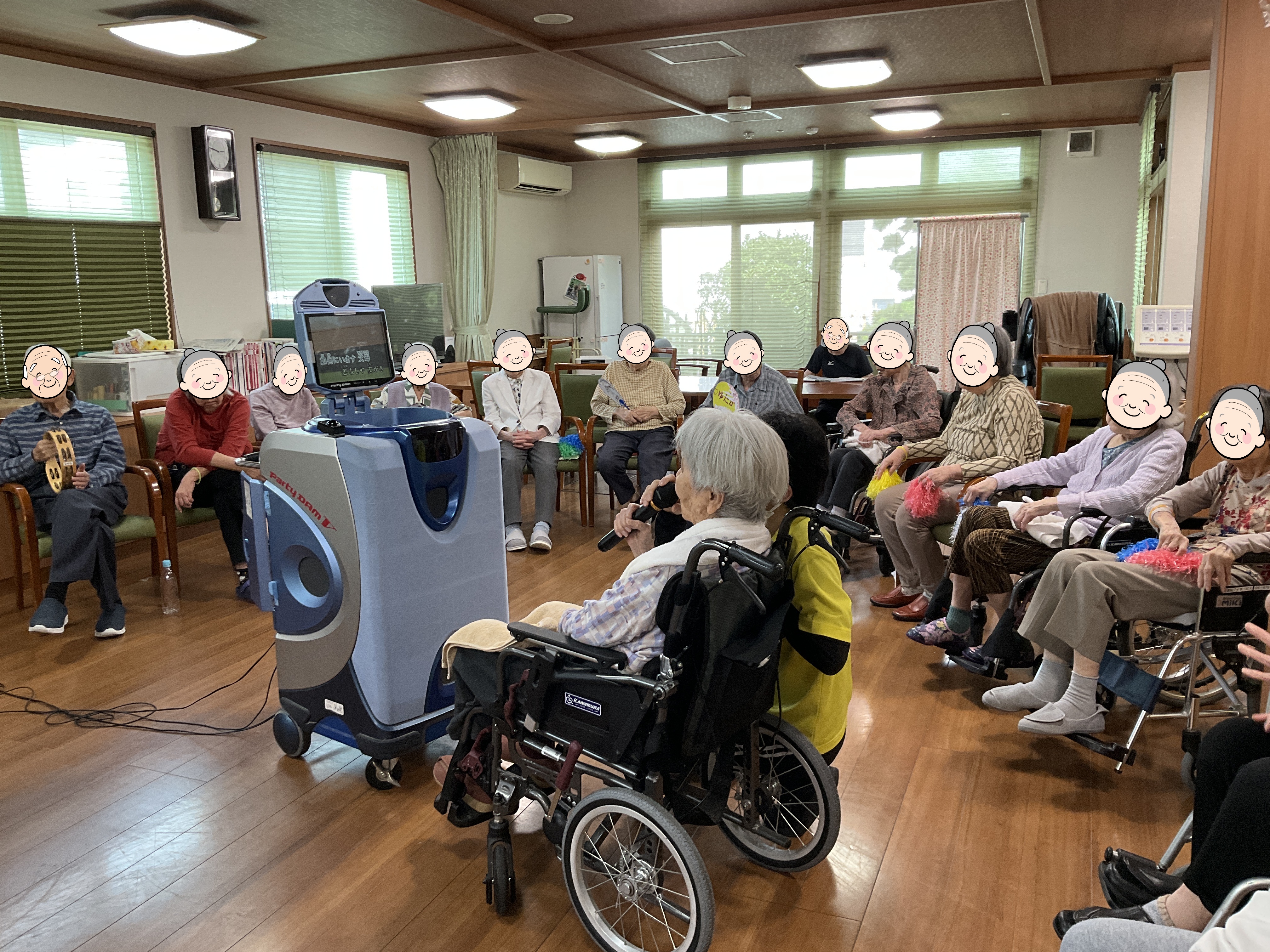 カラオケ大会（介護付有料老人ホームゆたか）