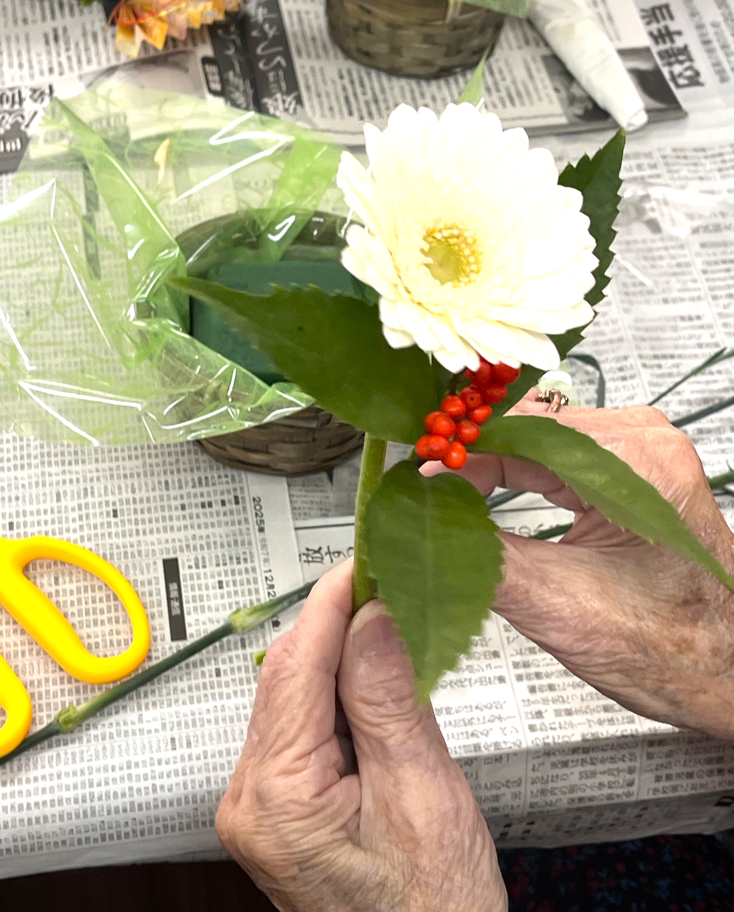 第2回🌸華道部゜。◦🌼喜連西デイサービス🌼