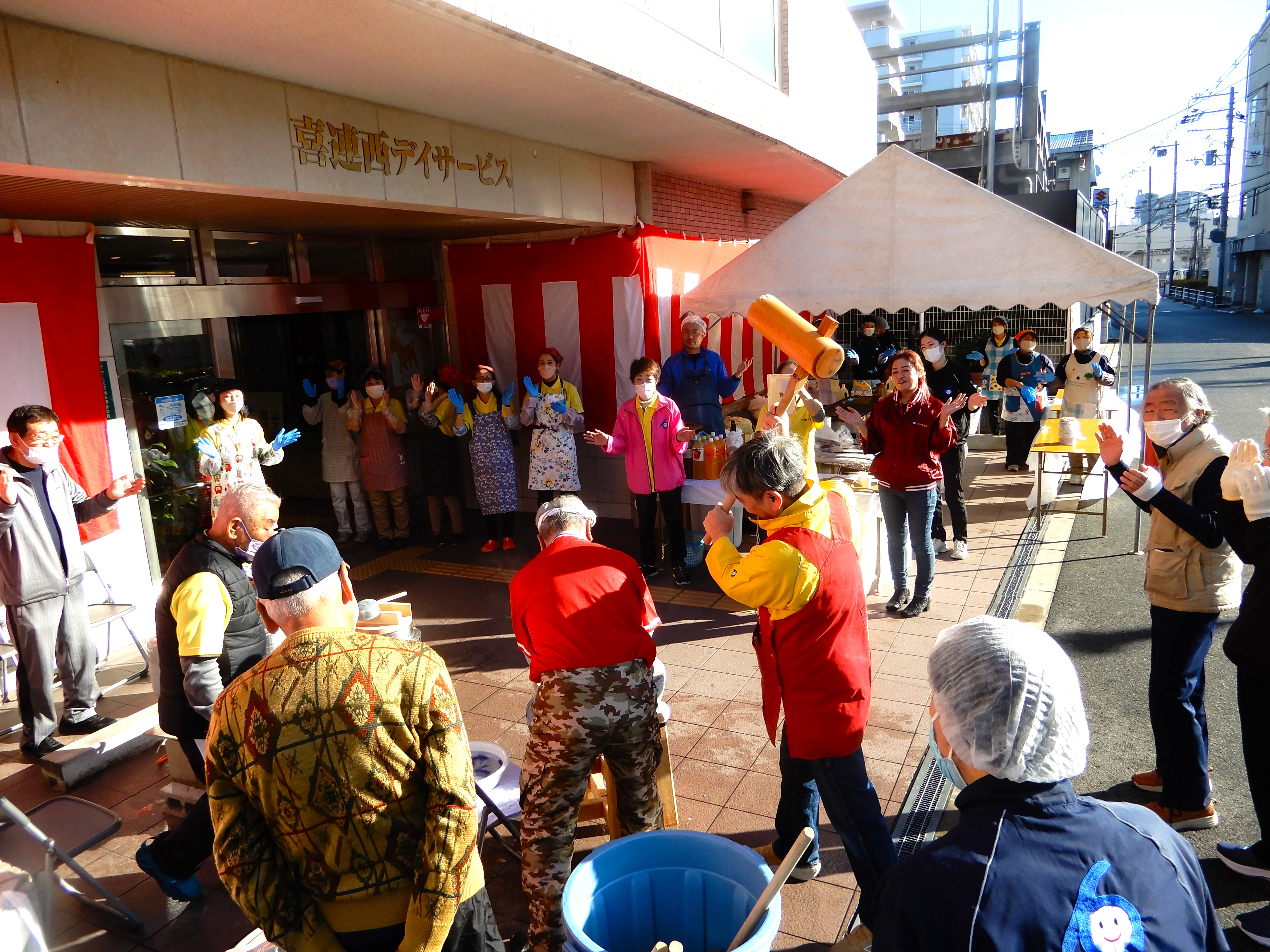 お餅つき大会（社会福祉法人ユタカ福祉会）