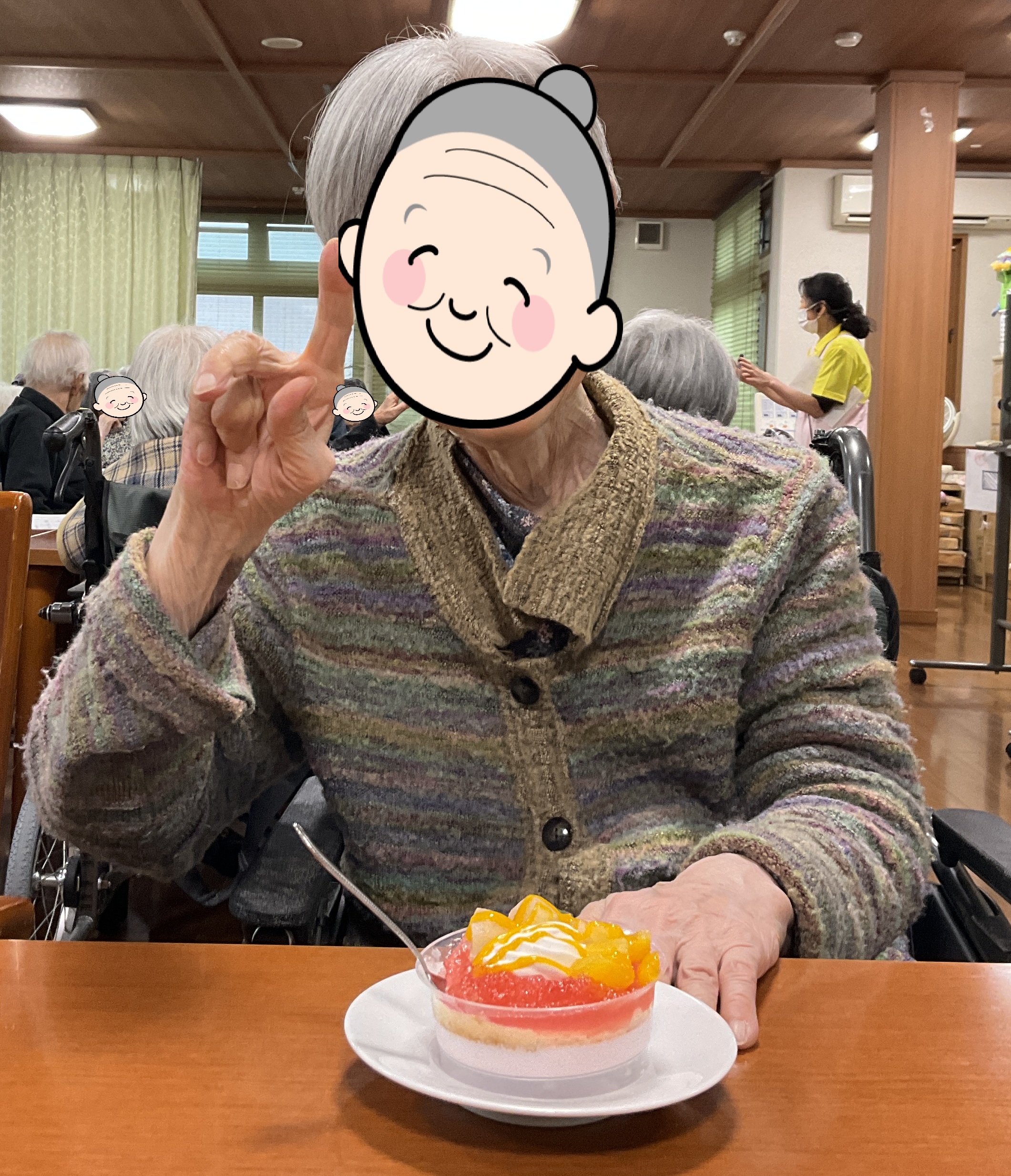 毎月恒例の誕生日会とゆたリンピック合同しました。（介護付有料老人ホームゆたか）