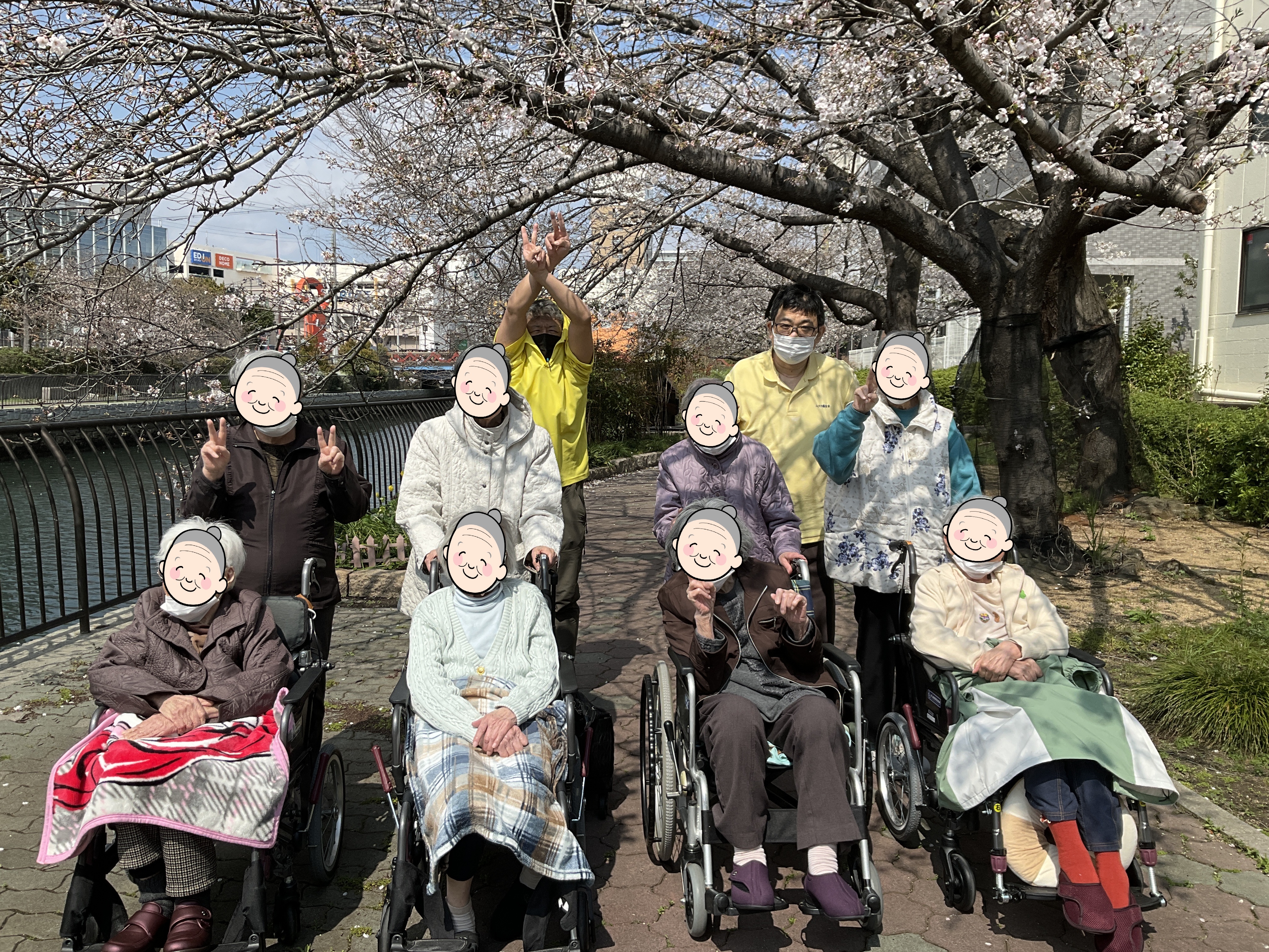 桜を見に行ってきました（介護付有料老人ホームゆたか）
