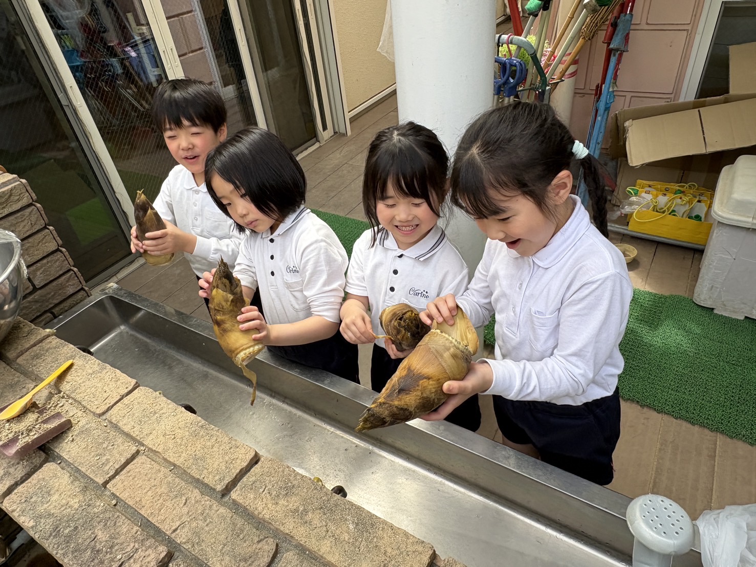 春の味覚「たけのこ」カリーノ保育園